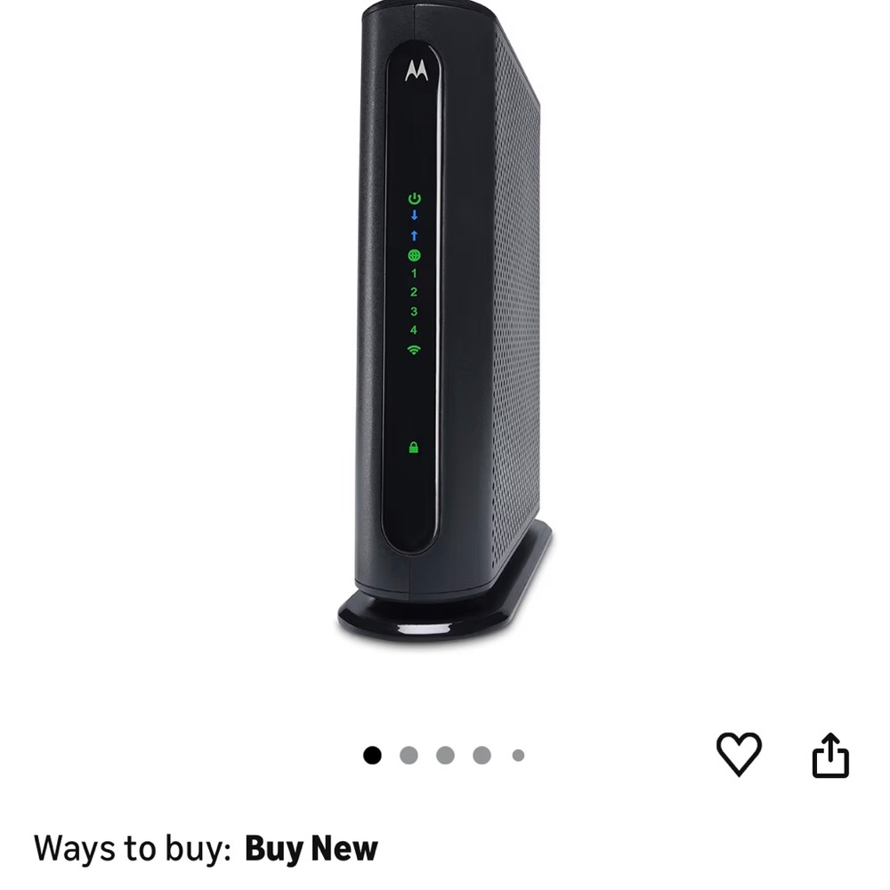 Motorola Sleek Black Modem